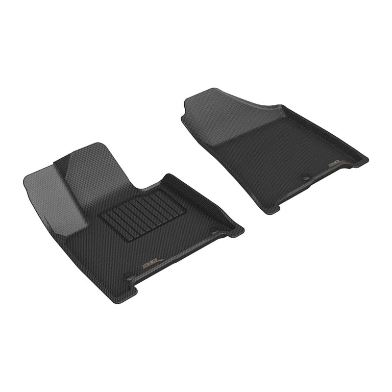 Hyundai Santa Fe Hybrid Floor Mats - Front - 3D MAXpider - Kagu - Black - `24-`26